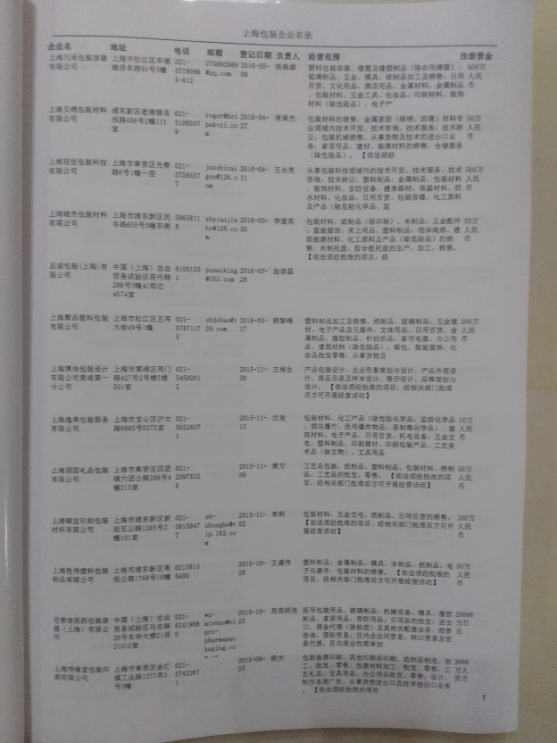 中國包裝企業(yè)黃頁可開展精準(zhǔn)營銷，電話營銷、郵件營銷、傳真營銷等等多管齊下，圓您銷售冠軍夢