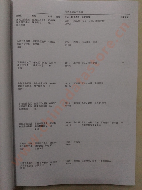 河南五金企業(yè)黃頁(yè)可開展精準(zhǔn)營(yíng)銷，電話營(yíng)銷、郵件營(yíng)銷、傳真營(yíng)銷等等多管齊下，圓您銷售冠軍夢(mèng)